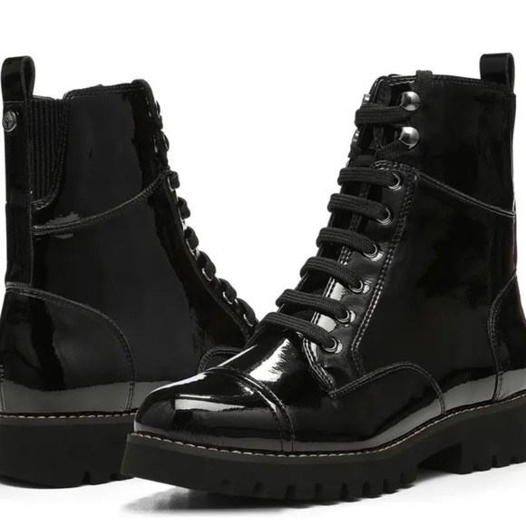 DONALD PLINER Lace-Up Lug Combat Boot 5.5 - Picture 1 of 11